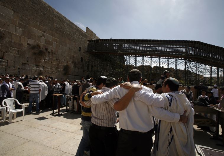 A bar mitzvah celebration at the Western Wall