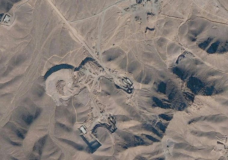 A SATELLITE view of Iran's Fordow nuclear plant.