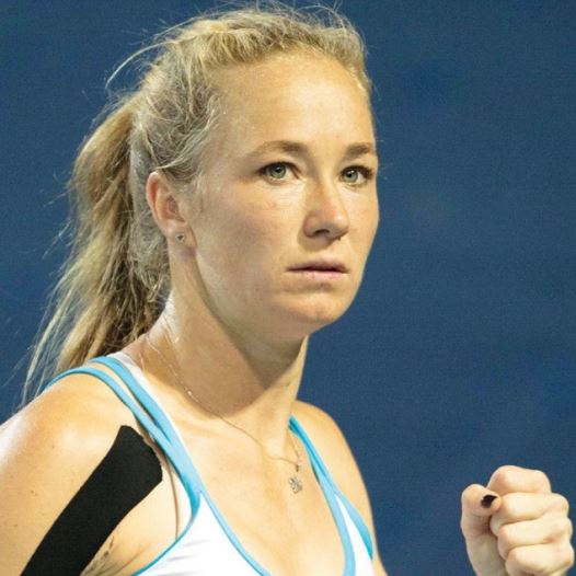 Israel’s No. 1 women's tennis player, Julia Glushko