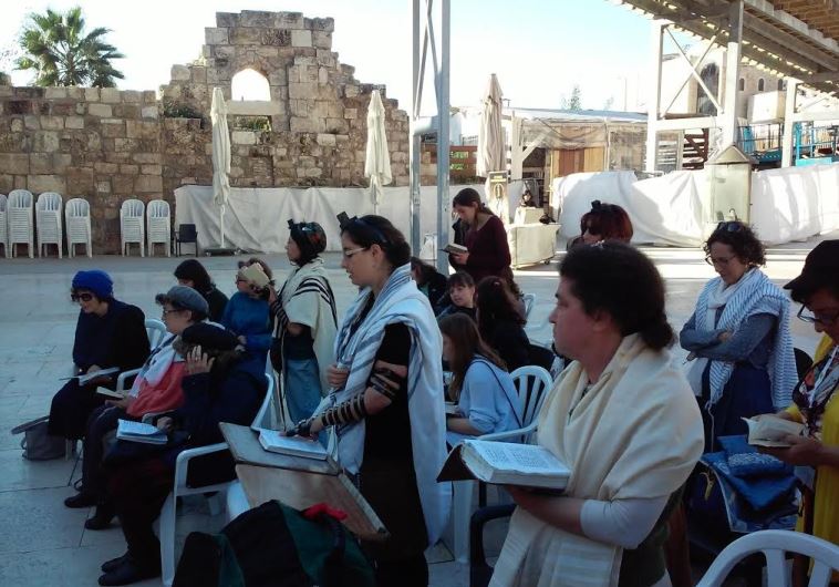 Members of the Original Women of the Wall organization at the Western Wall, February 29, 2016