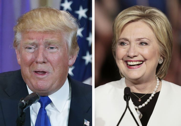 US presidential candidate Donald Trump (L) and Democratic US presidential candidate Hillary Clinton 