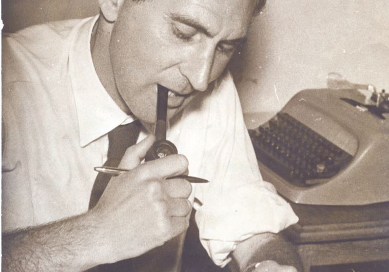 JOE BLUMBERG at his desk at ‘Drum’ magazine, Johannesburg.