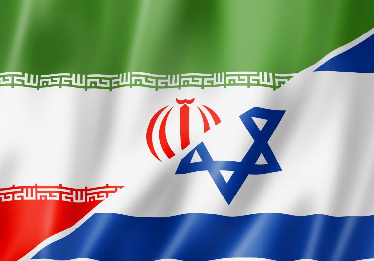 Israel and Iran flags