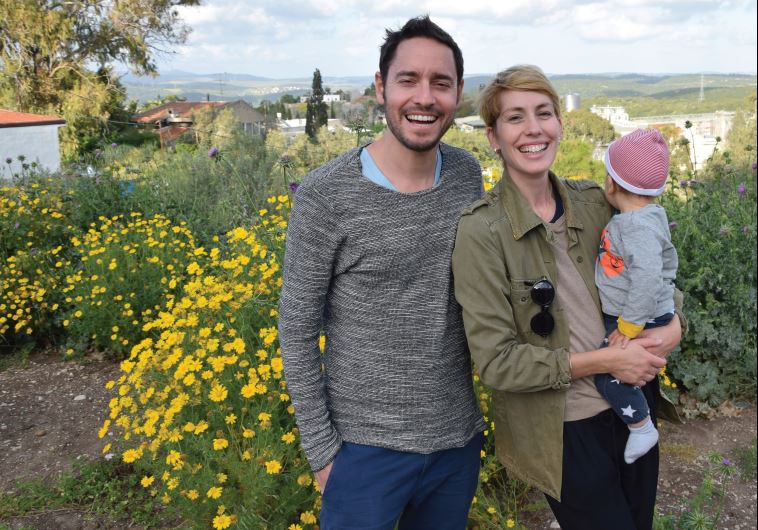 The result of a life-changing meeting in Goa, India: Katharina Hoeftmann with husband Nahum and son Ari