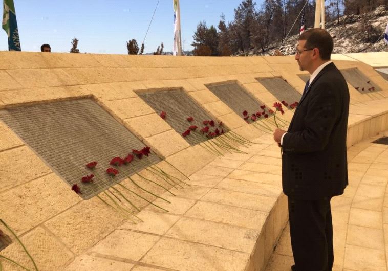 US Ambassador to Israel Dan Shapiro at the 9/11 Living Memorial in Jerusalem, September 11, 2016