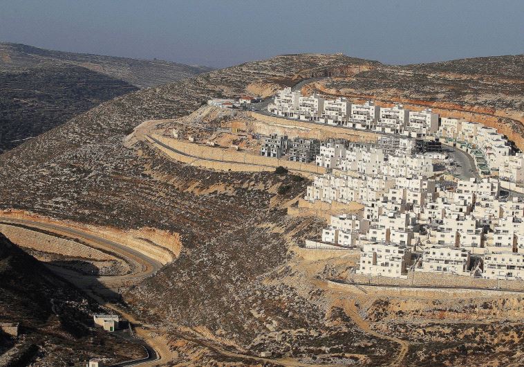 A CONSTRUCTION site in the West Bank settlement of Givat Ze’ev, near Jerusalem [File]