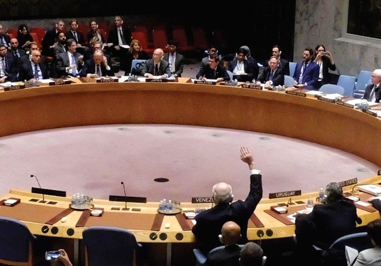 UN security council votes on resolution 2334