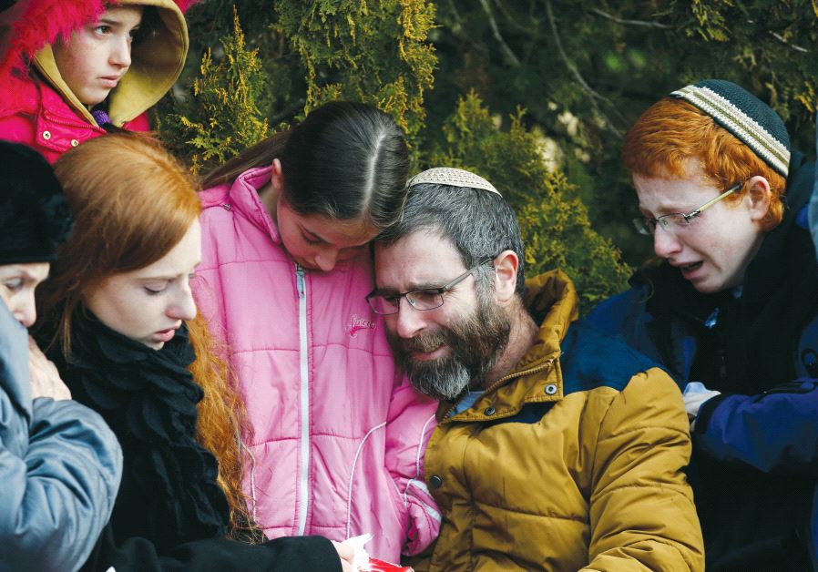 The Meir family mourns mother Dafna, who was murdered by a Palestinian terrorist who infiltrated their home in the West Bank settlement of Otniel in January 2016