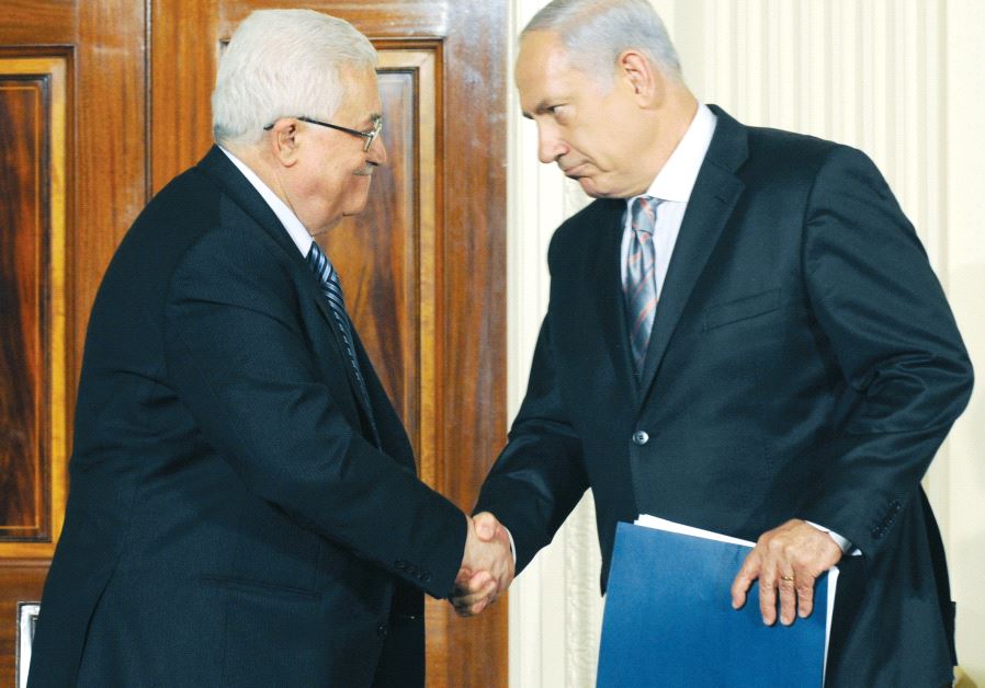PM Netanyahu and President of the Palestinian Authority Mahmoud Abbas in Washington, 2010
