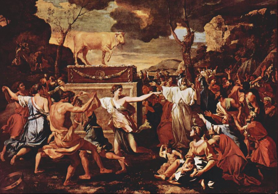 'The adoration of the Golden Calf’ by Nicolas Poussin