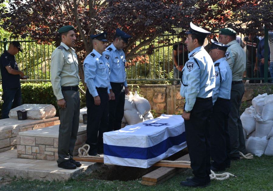 Hail Stawi, killed in a terrorist attack on the Temple Mount, is buried in the village of Maghar, July 14, 2017.