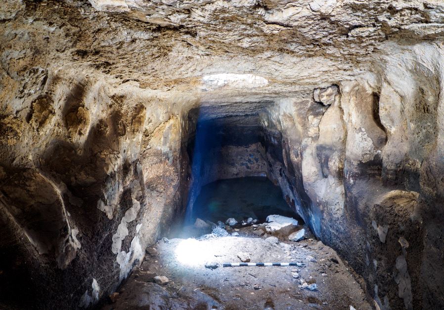 A view from inside the ancient reservoir