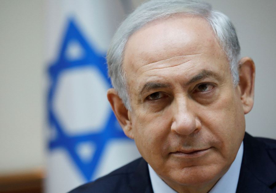 Israeli Prime Minister Benjamin Netanyahu attends the weekly cabinet meeting in Jerusalem July 30, 2017. 